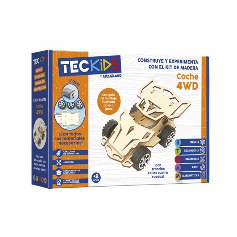 Kit en madera - Coche 4WD tracción a las 4 ruedas